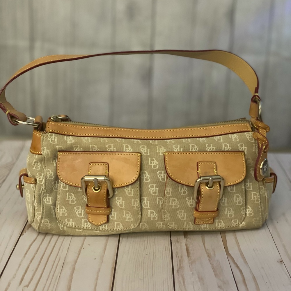 Dooney & Bourke Signature Canvas Shoulder Bag..